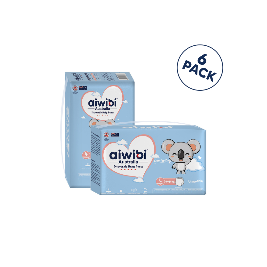 Aiwibi Comfy Dry Baby Diaper(Pant)(6's pack)