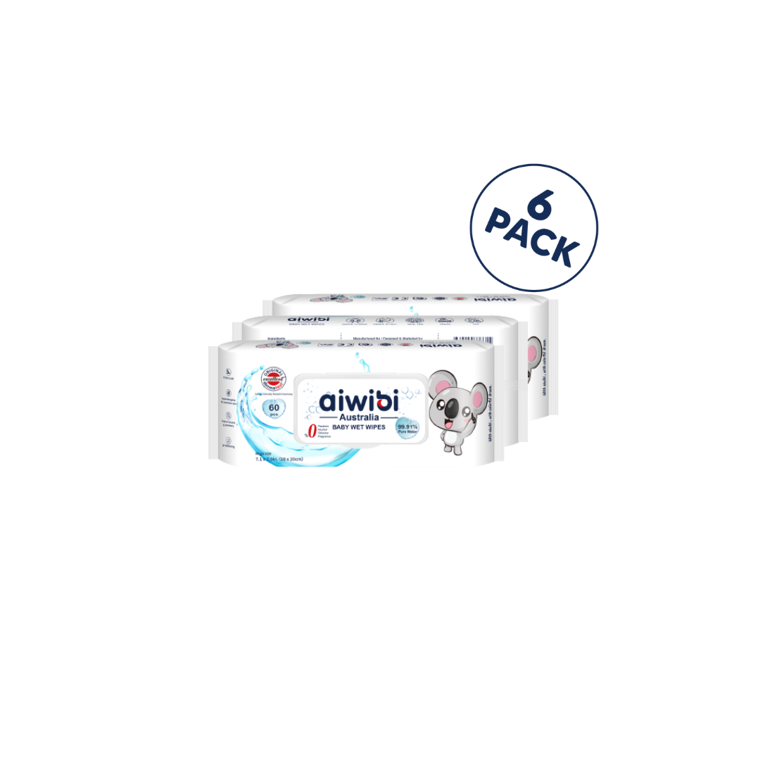 Aiwibi Baby 99.91% Pure Water Wipes (60pcs)