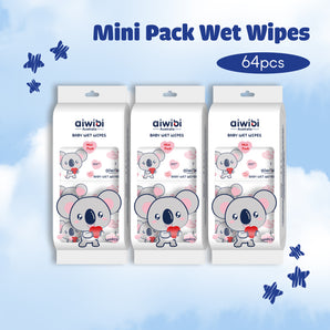Aiwibi Travel Mini Pack Wet Wipes